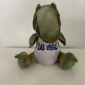 Souvies Las Vegas Embroidered Dinosaur T-Rex Souvenir Green Plush Stuffed Animal